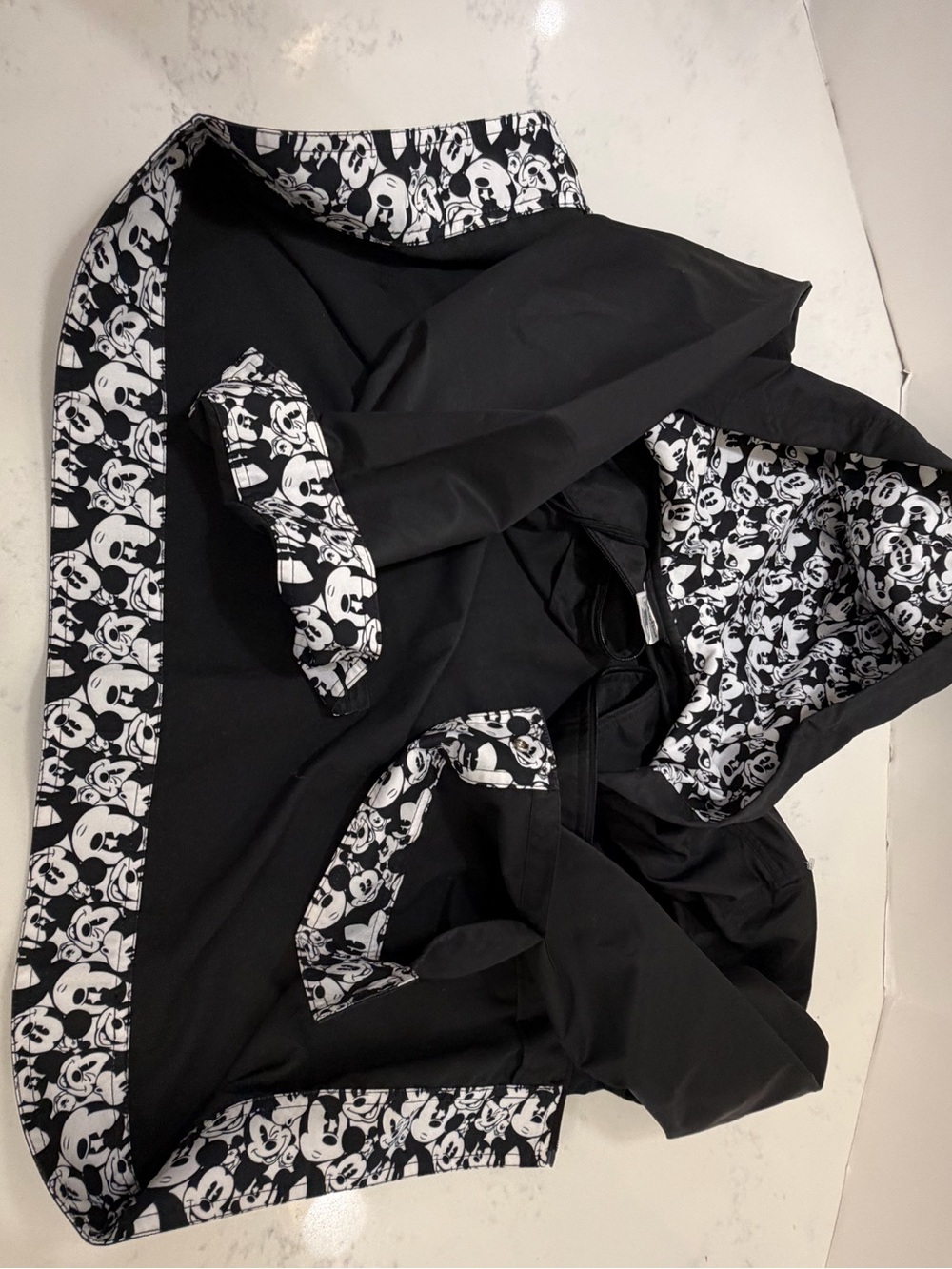Disney Black Mickey Mouse Hooded Raincoat with Character Lining - Picture 8 of 15